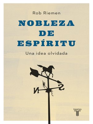 cover image of Nobleza de espíritu